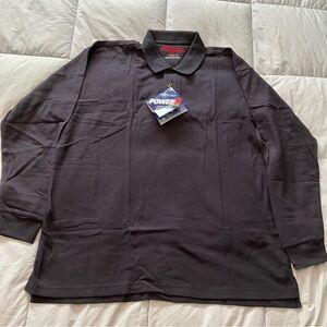 Flying Cross by Fechheimer Polo Long Sleeve Shirt - Black - XXL